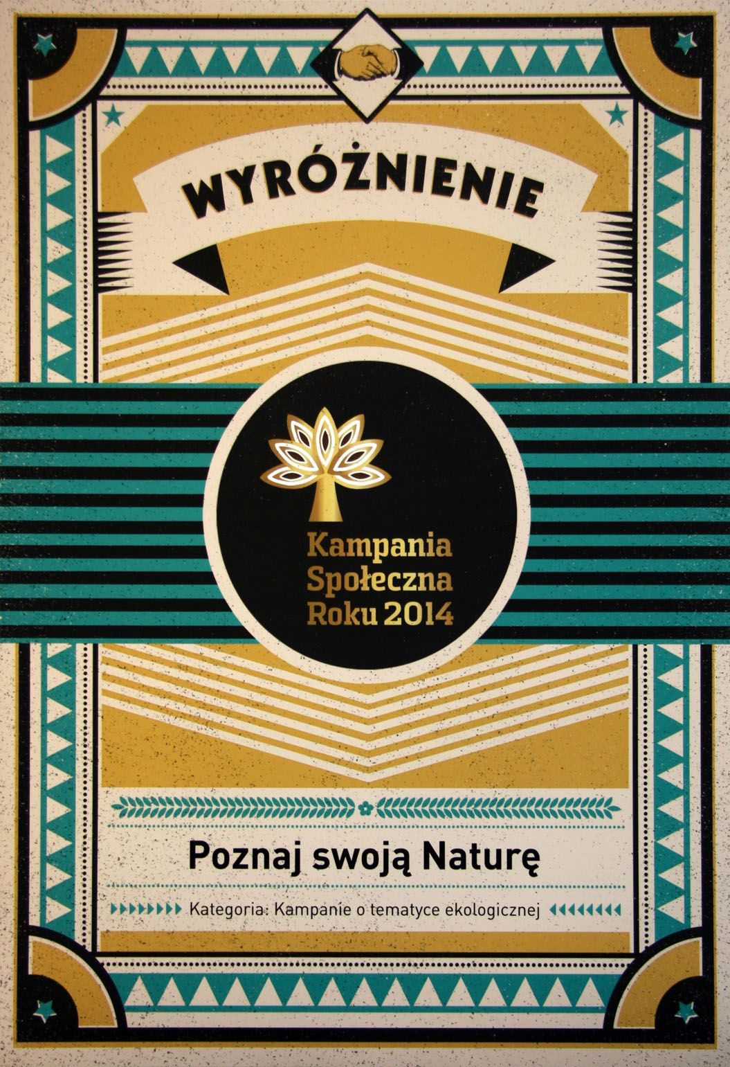 Wyróżnienie w konkursie Kampania Społeczna Roku